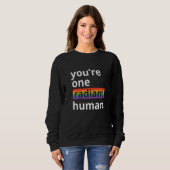You're One Radiant Human Bisexual Transgender Rain Trui (Voorkant volledig)
