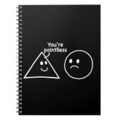 You're Pointless Geometric Shapes Funny Humor Notitieboek (Voorkant)