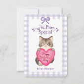 You're Purr-ty Special Kitty Cat Valentine's Day Notitiekaartje (Voorkant)