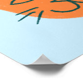 You're Purrfect! Colorful Crazy Cats Illustration Poster (Hoek)