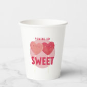 You're So Sweet Lollipop - Valentijn Papieren beke Papieren Bekers (Voorkant)