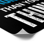 You're Stronger Than You Think Motivational  Poster (Hoek)