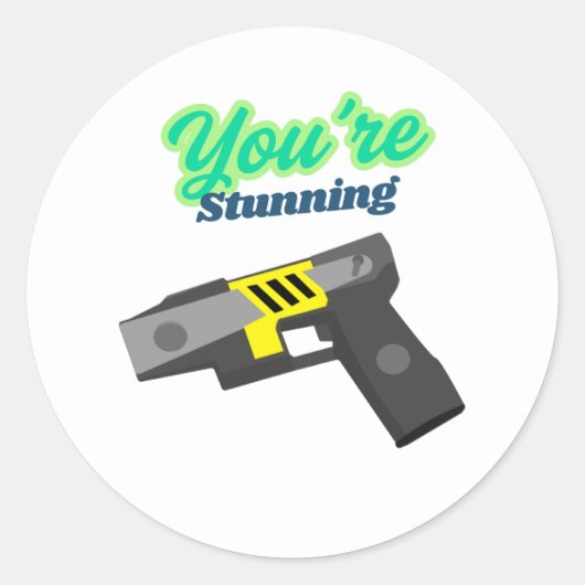 "You're Stunning" sticker Eerste Responder Taser (Voorkant)