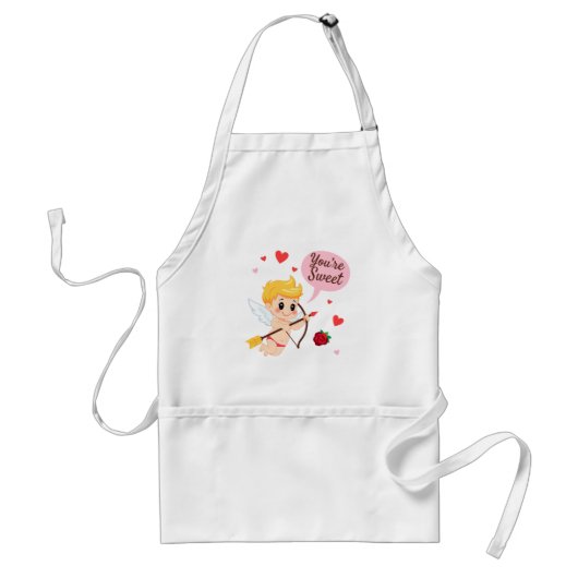 "You're Sweet" Cupid Apron Standaard Schort (Voorkant)