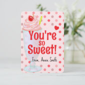 You're Sweet Sundae Valentine Kaart (Staand voorkant)