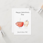 "You're Tea-rific!" – Schattige & Punny Valentijn' Kaart (Voorkant / Achterkant in situ)