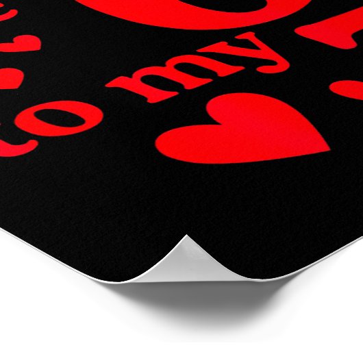 You're The 6 To My 7 Funny Valentines Day Couples  Poster (Hoek)