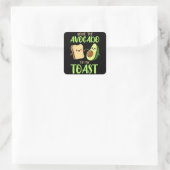 You're The Avocado To My Toast Valentines Day Vierkante Sticker (Tas)