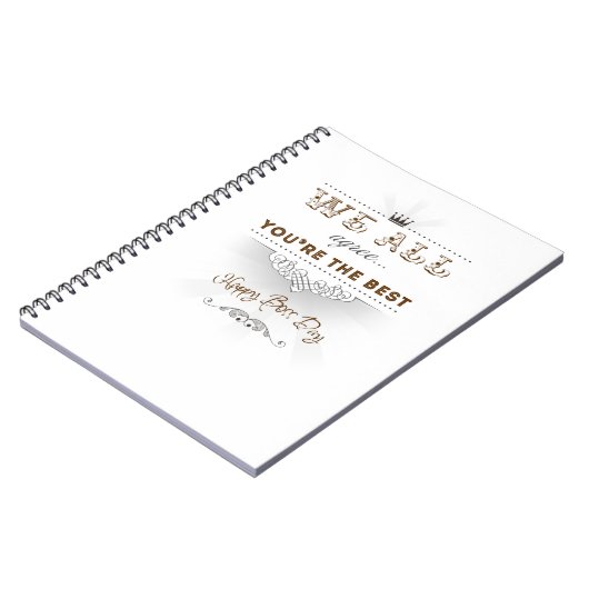 You're the best, Happy Boss's Day Notitieboek (Linkerzijde)