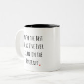 You're the Best Thing I've Ever Found Coffee Mug Tweekleurige Koffiemok (Voorkant links)