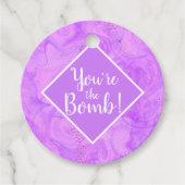 you're the bomb Christmas spa  Note Card Bedankjes Labels (Voorkant)