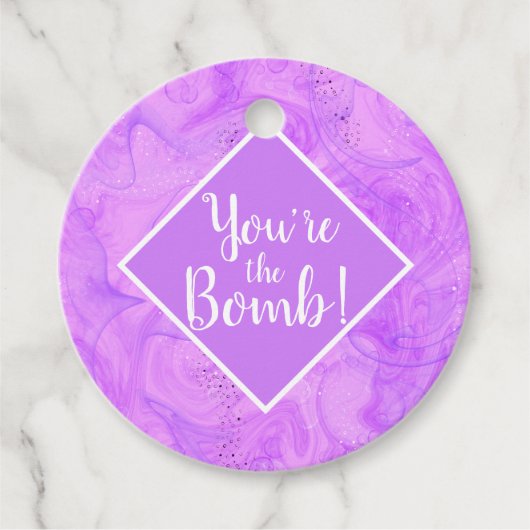 you're the bomb Christmas spa  Note Card Bedankjes Labels (Voorkant)