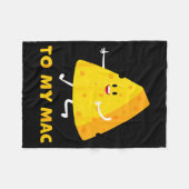 You're The Cheese To My Mac Funny Matching Couples Fleece Deken (Voorkant (Horizontaal))