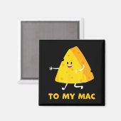 You're The Cheese To My Mac Funny Matching Couples Magneet (Voorkant / Achterkant)