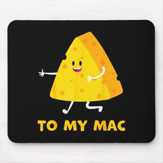 You're The Cheese To My Mac Funny Matching Couples Muismat (Voorkant)