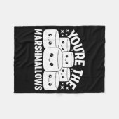 You're The Marshmallows To My Hot Cocoa Valentine' Fleece Deken (Voorkant (Horizontaal))