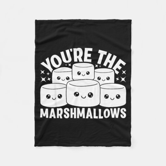 You're The Marshmallows To My Hot Cocoa Valentine' Fleece Deken (Voorkant)