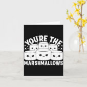 You're The Marshmallows To My Hot Cocoa Valentine' Kaart (Gele Bloem)