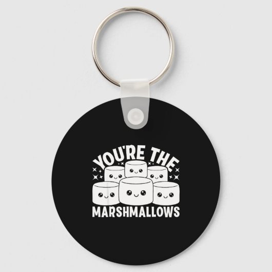 You're The Marshmallows To My Hot Cocoa Valentine' Sleutelhanger (Voorkant)