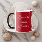 You're the Reason I Smile Romantic Fun Quote Photo Magische Mok
