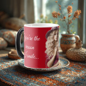 You're the Reason I Smile Romantic Fun Quote Photo Magische Mok