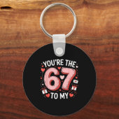 You're The Six To My Seven 67 Funny Valentines Day Sleutelhanger (Voorkant)