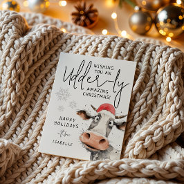 You're Udder-ly Amazing | Fun Christmas Feestdagenkaart