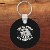 You're Weird I'll Keep You Raccoon Ssum Couples Va Sleutelhanger (Voorkant)