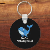 You're Whaley Cool Whale Men Women Kids  Sleutelhanger (Voorkant)