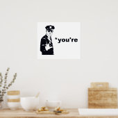 You're Your Grammar Police Poster (Keuken)
