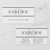 YourJobTitle Stripes W/W Horiz Visitekaartje (Voorkant / Achterkant)