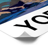 Yourkshire Dales landscape, vintage trip Poster (Hoek)