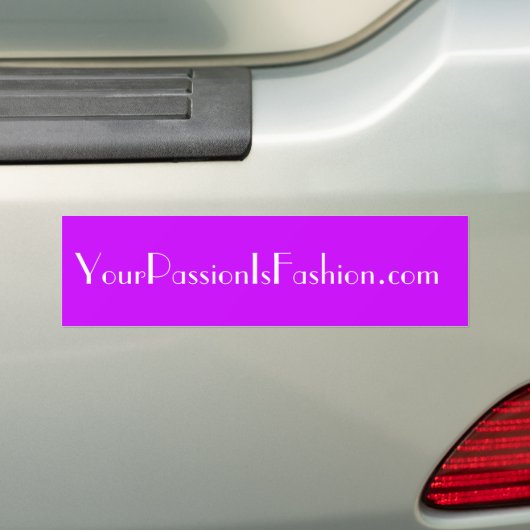 YourPassionIsFashion Bumpersticker (Op auto)
