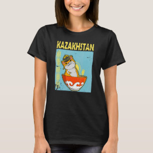 Yourta Republiek Kazachstan Qazaqstan Kazachse vla T-shirt