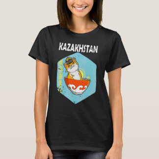 Yourta Republiek Kazachstan Qazaqstan Kazachse vla T-shirt