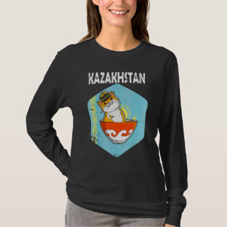 Yourta Republiek Kazachstan Qazaqstan Kazachse vla T-shirt