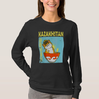 Yourta Republiek Kazachstan Qazaqstan Kazachse vla T-shirt