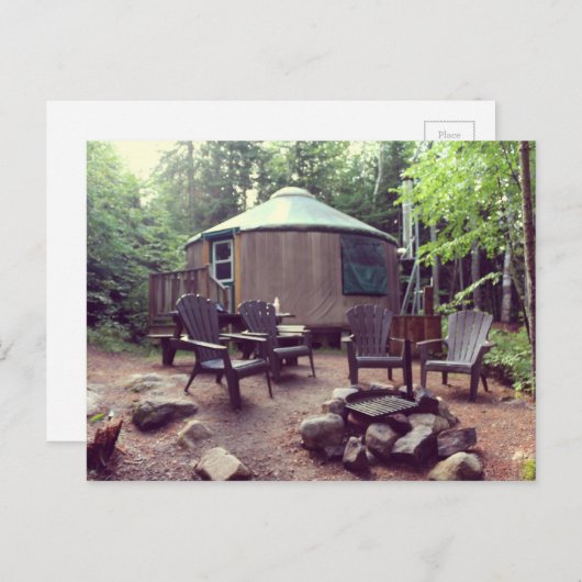 Yourte Briefkaart (Voorkant / Achterkant)