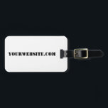 YourWebSite.com Bagagelabel<br><div class="desc">"YourWebSite.com"vervang het .com adres met uw adres van het Web. Voeg een andere slogan of tekst toe.</div>