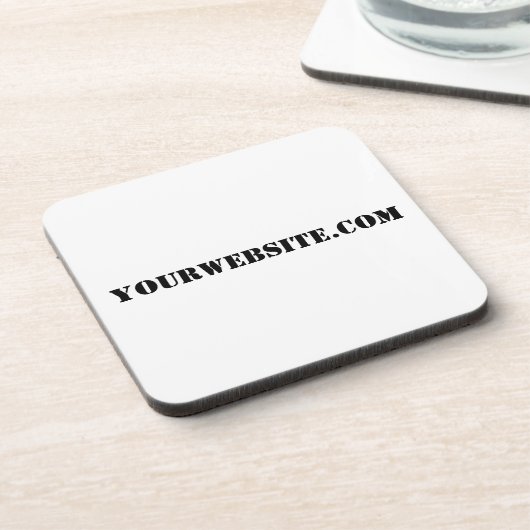 YourWebSite.com Bier Onderzetter (Linkerzijde)