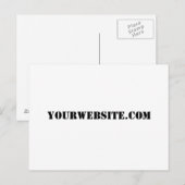 YourWebSite.com Briefkaart (Voorkant / Achterkant)