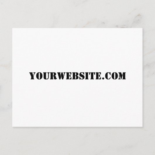 YourWebSite.com Briefkaart (Voorkant)