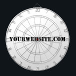 YourWebSite.com Dartbord<br><div class="desc">"YourWebSite.com"vervang het .com adres met uw adres van het Web. Voeg een andere slogan of tekst toe.</div>