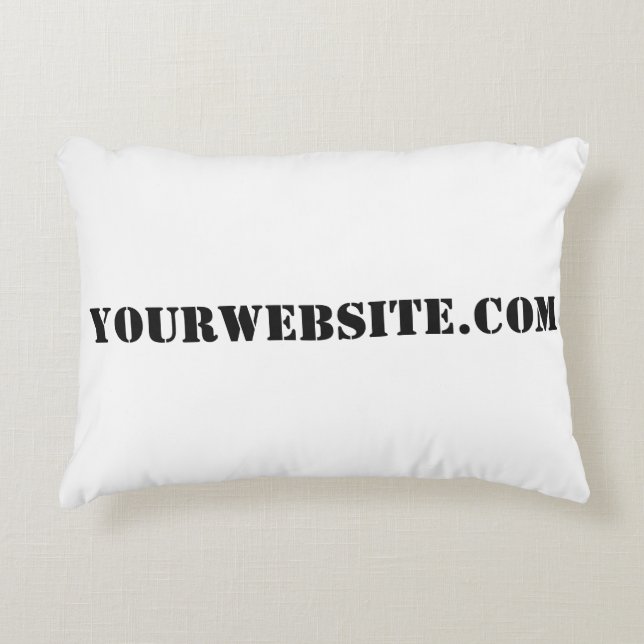 YourWebSite.com Decoratief Kussen (Voorkant)