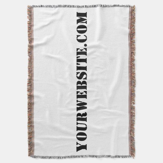 YourWebSite.com Deken (Voorkant Verticaal)