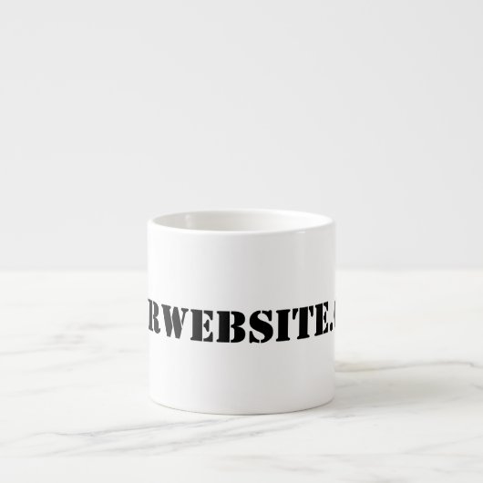 YourWebSite.com Espresso Kop (Voorkant)