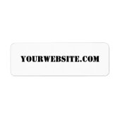 YourWebSite.com Etiket (Voorkant)