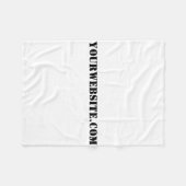 YourWebSite.com Fleece Deken (Voorkant (Horizontaal))