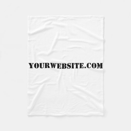 YourWebSite.com Fleece Deken (Voorkant)