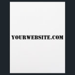 YourWebSite.com Flyer<br><div class="desc">"YourWebSite.com"vervang het .com adres met uw adres van het Web. Voeg een andere slogan of tekst toe.</div>